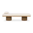Fluted Base Chaise (73")