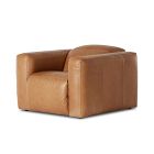 Open Box: Delevan Leather Power Recliner - Sonoma Butterscotch