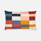 Anchal Project Multi-Check Quilted Pillow Cover