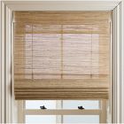 Custom Natural Luxe Unlined Roman Shade