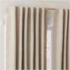 Open Box: Ruffle Linen Blackout Curtain (48"W x 84"L) - Natural Flax