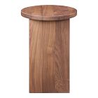 Angled Base Wood Side Table (14")