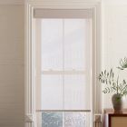 Open Box: Basketweave Unlined Light Filtering Roller Shade, 54"W x 66"L - Almond