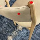 Open Box: Marcus Samuelsson Leather Dining Chair - Ludlow Leather Sand, Blonde