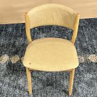 Open Box: Marcus Samuelsson Leather Dining Chair - Ludlow Leather Sand, Blonde