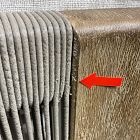 Open Box: Porto Outdoor Left Arm Sofa - Driftwood, Frost Gray