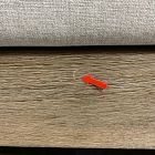 Open Box: Porto Outdoor Left Arm Sofa - Driftwood, Frost Gray