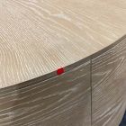 Open Box: Volume Drum Coffee Table (36") - Washed Oak