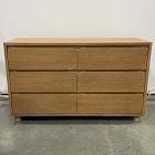 Open Box: Alfie 6-Drawer Dresser (56") - Warm Cerused