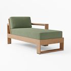 Open Box: Portside Outdoor One-Arm Chaise Cushion Cover Only - Sunbrella® Canvas Fern