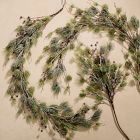 Pre-Lit Faux Frosted Red Berry Pine Branch &amp; Garland Collection