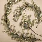 Pre-Lit Faux Frosted White Berry Pine Branch &amp; Garland Collection