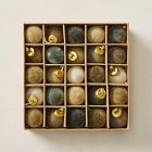 Small Flocked Ball Ornaments (Set of 25) - Pine