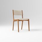 Open Box: Damon Dining Chair - Performance Distressed Velvet Sand, Cool Walnut