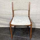 Open Box: Damon Dining Chair - Performance Distressed Velvet Sand, Cool Walnut