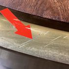 Open Box: Drum Storage Coffee Table (32") - Walnut, Antique Brass