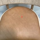 Open Box: Ezra Counter Stool (26") - Ludlow Leather Sesame, Blonde
