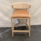 Open Box: Ezra Counter Stool (26") - Ludlow Leather Sesame, Blonde