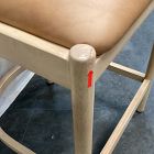 Open Box: Ezra Counter Stool (26") - Ludlow Leather Sesame, Blonde