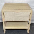 Open Box: Kody Wood &amp; Paper Cord Nightstand (24") - Beachy Oak