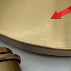 Open Box: Sculptural 3-Light Chandelier Canopy Base Only - Brushed Brass