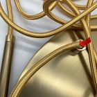 Open Box: Sculptural 3-Light Chandelier Canopy Base Only - Brushed Brass