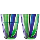 Folk Glass Tumblers (Set of 2)