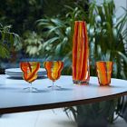Folk Glass Tumblers (Set of 2)