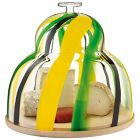 Folk Glass &amp; Wood Food Dome