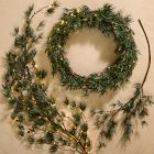 Faux Frosted Pine Cone Collection