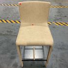 Open Box: Dolores Counter Stool (26") - Ludlow Leather Sand, Textured Antique Bronze