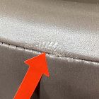 Open Box: Macy Dining Chair - Saddle Leather Slate, Antique Textured Bronze