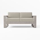 Open Box: Portside Outdoor Sofa Cushion Cover (65"W) - Crosshatch Weave Sand