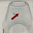 Open Box: Sculptural Glass Shade, Geo Mini (6") - Clear