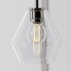 Open Box: Sculptural Glass Shade, Geo Mini (6") - Clear