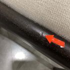Open Box: Damon Cafe Dining Chair - Performance Yarn Dyed Linen Weave Alabaster, Smoked Oak