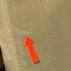 Open Box: Freeman Leather Counter Stool (26"H) - Ludlow Leather Cumin, Textured Antique Bronze