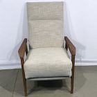 Open Box: Mid-Century Show Wood Recliner - Performance+ Yarn Dyed Linen Weave Sand