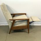 Open Box: Mid-Century Show Wood Recliner - Performance+ Yarn Dyed Linen Weave Sand