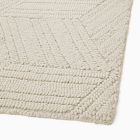 Textured Hexagon Wool Rug