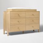Atlas 6-Drawer Wide Dresser with Removable Topper (56")