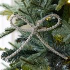Glitter Bow Clip-On Ornament