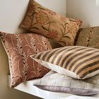Rice Stitch Floral Pillow Cover
