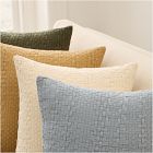 Layered Basketweave Pillow Cover