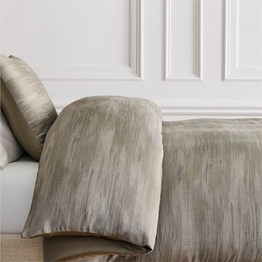 Silky TENCEL™ Striated Duvet Cover & Shams | West Elm