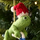 Felt Biking Lizard Ornament