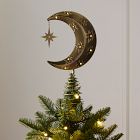 Light-Up Metal Moon Tree Topper