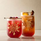 Etched Snowflake Glassware Sets