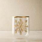 Etched Snowflake Glassware Sets