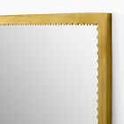 Scallop Metal Floor Mirror